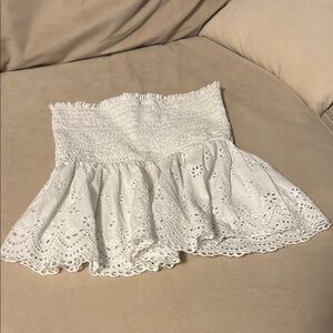 American Eagle Outfitters White Eyelet Blouse
